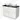 White Bathroom unit with black worktop, two round basins and silver handles, modern design for stylish bathrooms.
