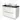 White bathroom unit with black worktop, double round basins and modern handles, ideal for stylish bathroom design.