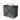 Dark grey bathroom furniture set with black worktop and white bowl-shaped basin, modern design and sleek finish.