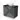 Grey bathroom furniture set with black top and white countertop wash basin, modern design, ideal for stylish bathroom design.
