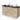 Wooden bathroom unit with vanity units with basin, black stone-like top and four drawers; modern and practical design.