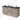 Houten badkamermeubel met zwarte wastafelblad en dubbele witte waskommen, modern design met vier opberglades.