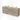 Houten badkamermeubel met dubbele wastafel, licht eiken afwerking, 4 ruime lades met metalen handgrepen.