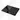 Black rectangular shower tray made of glossy ceramic, sleek design for modern bathrooms, from the luxury Elegance series.