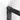 Black aluminium shower wall profile with clean lines, ideal for a modern bathroom design.