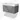 Grey bathroom vanity unit, modern design, with white basin and sleek drawers, ideal for stylish bathroom design.