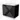 Black bathroom furniture set with sleek cabinet lines and white ceramic basin, perfect for a modern bathroom design.