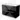 Black high-gloss bathroom unit with two drawers, white ceramic basin and sleek design for modern bathrooms.