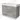 Grey wooden Bathroom cabinet with two drawers, white basin and metal handles, ideal for modern bathrooms.