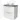 Modulo Plato Vanity units for countertop basin | 80 cm High-gloss white Flat front Mid grey worktop 2 stacked drawers under each other BMK13-00086