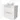 Modulo Plato Vanity units for countertop basin | 80 cm High-gloss white Flat front High-gloss white worktop 2 stacked drawers under each other BMK13-00087