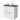 Modulo Plato Vanity units for countertop basin | 80 cm High-gloss white Flat front Dark grey worktop 2 stacked drawers under each other BMK13-00089