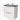 Modulo Plato Vanity units for countertop basin | 80 cm High-gloss white Flat front Dark grey concrete worktop 2 stacked drawers under each other BMK13-00098