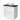 Modulo Plato Vanity units for countertop basin | 80 cm High-gloss white Handle-less front Matte black worktop 2 stacked drawers under each other BMK13-00113