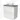 Modulo Plato Vanity units for countertop basin | 80 cm High-gloss white Handle-less front Mid grey worktop 2 stacked drawers under each other BMK13-00114