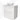 Modulo Plato Vanity units for countertop basin | 80 cm High-gloss white Handle-less front High-gloss white worktop 2 stacked drawers under each other BMK13-00115