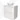 Modulo Plato Vanity units for countertop basin | 80 cm High-gloss white Handle-less front Matte white worktop 2 stacked drawers under each other BMK13-00116