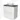 Modulo Plato Vanity units for countertop basin | 80 cm High-gloss white Handle-less front Dark grey worktop 2 stacked drawers under each other BMK13-00117