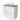 Modulo Plato Vanity units for countertop basin | 80 cm High-gloss white Handle-less front Mid brown oak worktop 2 stacked drawers under each other BMK13-00122