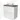 Modulo Plato Vanity units for countertop basin | 80 cm High-gloss white Handle-less front Dark brown oak worktop 2 stacked drawers under each other BMK13-00123
