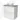 Modulo Plato Vanity units for countertop basin | 80 cm High-gloss white Handle-less front Grey oak worktop 2 stacked drawers under each other BMK13-00124