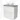 Modulo Plato Vanity units for countertop basin | 80 cm High-gloss white Handle-less front Light grey concrete worktop 2 stacked drawers under each other BMK13-00125