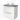 Modulo Plato Vanity units for countertop basin | 80 cm Matte white Flat front Mid grey worktop 2 stacked drawers under each other BMK13-00128