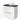 Modulo Plato Vanity units for countertop basin | 80 cm Matte white Flat front High-gloss black worktop 2 stacked drawers under each other BMK13-00132