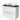 Modulo Plato Vanity units for countertop basin | 100 cm High-gloss white Flat front Matte black worktop 2 stacked drawers under each other BMK13-00533