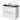 Modulo Plato Vanity units for countertop basin | 100 cm High-gloss white Flat front High-gloss black worktop 2 stacked drawers under each other BMK13-00538
