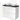 Modulo Plato Vanity units for countertop basin | 100 cm Matte white Handle-less front Matte black worktop 2 stacked drawers under each other BMK13-00603