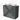 Modulo Plato Vanity units for countertop basin | 100 cm Dark grey Slat front Dark grey worktop 2 stacked drawers under each other BMK13-00635