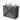 Modulo Plato Vanity units for countertop basin | 100 cm Dark grey Slat front Mid brown oak worktop 2 stacked drawers under each other BMK13-00640