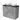 Modulo Plato Vanity units for countertop basin | 100 cm Light grey concrete Flat front Matte black worktop 2 stacked drawers under each other BMK13-00869