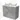 Modulo Plato Vanity units for countertop basin | 100 cm Light grey concrete Flat front High-gloss white worktop 2 stacked drawers under each other BMK13-00871