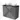 Modulo Plato Vanity units for countertop basin | 100 cm Dark grey concrete Flat front Matte black worktop 2 stacked drawers under each other BMK13-00883