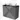 Modulo Plato Vanity units for countertop basin | 100 cm Dark grey concrete Flat front High-gloss black worktop 2 stacked drawers under each other BMK13-00888