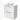 Modulo Plato Vanity units for countertop basin | 80 cm High-gloss white Flat front High-gloss white worktop 2 high drawers standing drawers under each other BMK13S-00045