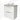 Modulo Plato Vanity units for countertop basin | 80 cm High-gloss white Flat front Light brown oak worktop 2 high drawers standing drawers under each other BMK13S-00051