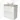 Modulo Plato Vanity units for countertop basin | 80 cm High-gloss white Handle-less front Light brown oak worktop 2 high drawers standing drawers under each other BMK13S-00079