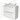 Modulo Plato Vanity units for countertop basin | 100 cm High-gloss white Flat front High-gloss white worktop 2 high drawers standing drawers under each other BMK13S-00157