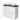 Modulo Plato Vanity units for countertop basin | 100 cm High-gloss white Handle-less front Matte black worktop 2 high drawers standing drawers under each other BMK13S-00183