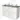 Modulo Plato Vanity units for countertop basin | 120 cm High-gloss white Flat front Mid grey worktop 4 high drawers BMK14-00086