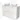 Modulo Plato Vanity units for countertop basin | 120 cm High-gloss white Flat front High-gloss white worktop 4 high drawers BMK14-00087