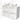 Modulo Plato Vanity units for countertop basin | 120 cm High-gloss white Flat front Matte white worktop 4 high drawers BMK14-00088