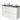 Modulo Plato Vanity units for countertop basin | 120 cm High-gloss white Handle-less front Dark grey worktop 4 high drawers BMK14-00117