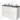 Modulo Plato Vanity units for countertop basin | 120 cm High-gloss white Handle-less front Dark grey concrete worktop 4 high drawers BMK14-00126