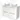 Modulo Plato Vanity units for countertop basin | 120 cm Matte white Flat front High-gloss white worktop 4 high drawers BMK14-00129