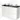 Modulo Plato Vanity units for countertop basin | 120 cm Matte white Handle-less front High-gloss black worktop 4 high drawers BMK14-00160