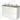 Modulo Plato Vanity units for countertop basin | 120 cm Matte white Handle-less front Mid brown oak worktop 4 high drawers BMK14-00164